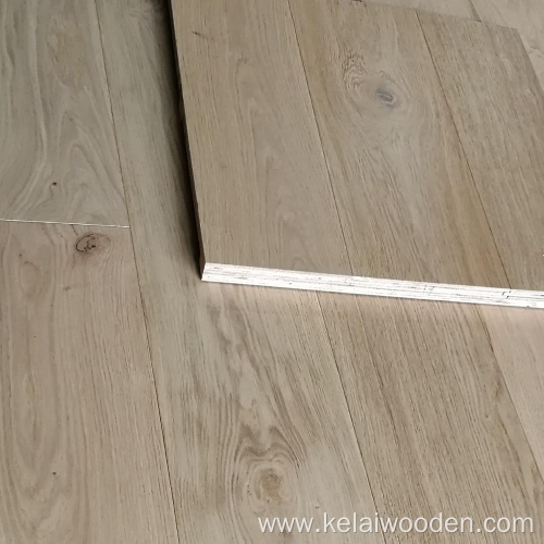 Grey color White Oak engineered wood floor